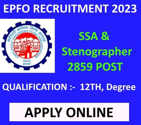 EPFO SSA Recruitment 2023